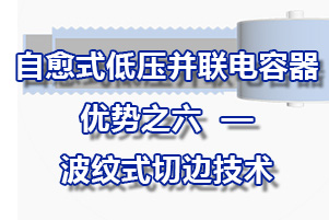 自愈式低壓并聯電容器優勢之六—采用波紋式切邊技術