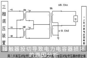 接觸器投切導致電力電容器損壞的原因分析
