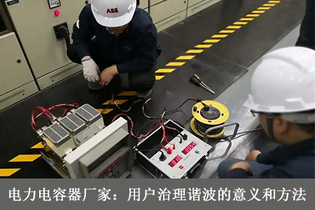 電力電容器廠家：用戶治理諧波的意義和方法