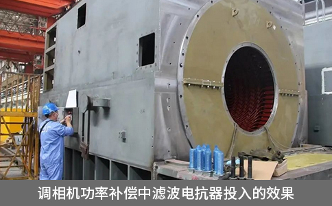 調相機功率補償中濾波電抗器投入的效果