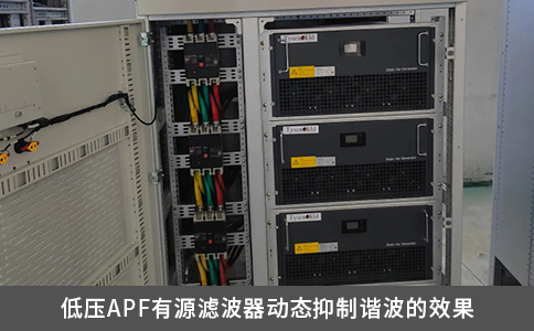 低壓APF有源濾波器動態抑制諧波的效果